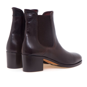 Tronchetto chelsea Calpierre in pelle con tacco 45 mm - 3