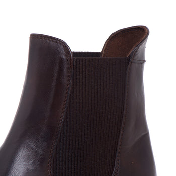 Tronchetto chelsea Calpierre in pelle con tacco 45 mm - 4