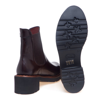 Tronchetto chelsea Calpierre in pelle con suola in gomma extra light e tacco 45 mm - 4