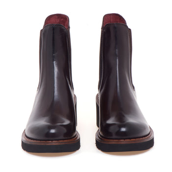 Tronchetto chelsea Calpierre in pelle con suola in gomma extra light e tacco 45 mm - 5