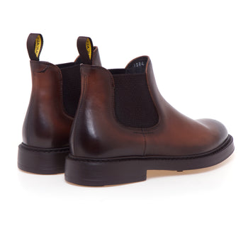 Chelsea boot Doucal's in pelle anticata con suola in gomma light - 3