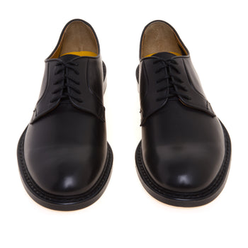 Stringata Doucal's in pelle nappata con fondo cuoio - 5