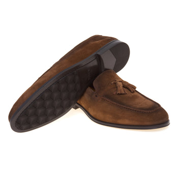 Mocassino tassel Doucal's in camoscio con suola in gomma - 4