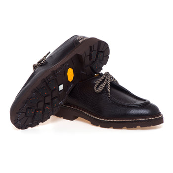 Stringata norvegese Doucal's Belvedere in pelle di cervo con suola Vibram - 4