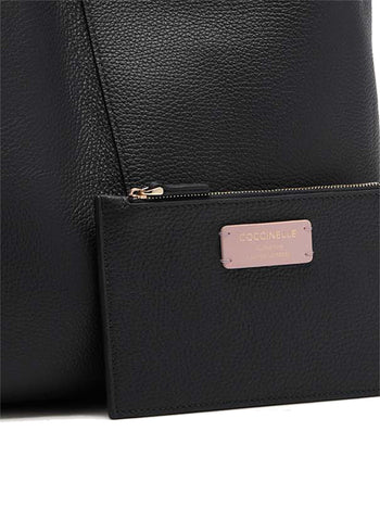 Borsa shopping Coccinelle C-Easy Large in pelle martellata - 4