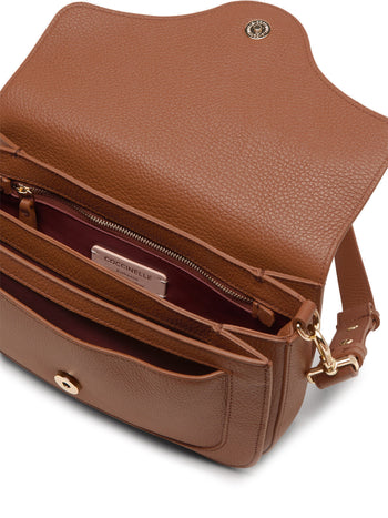 Borsa a spalla/tracolla Coccinelle C-Me Medium in pelle martellata - 4