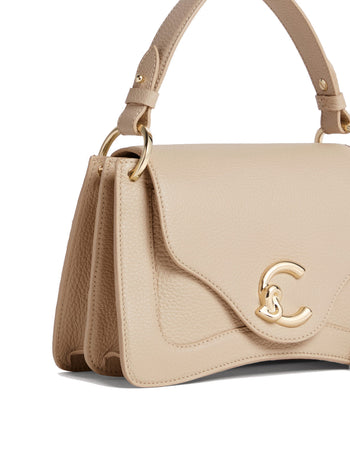 Borsa a mano Coccinelle C-Me in pelle martellata con tracolla - 4