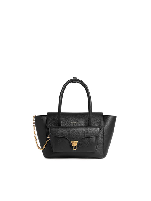 Borsa a mano Coccinelle Double Beat Medium in pelle martellata con tracolla