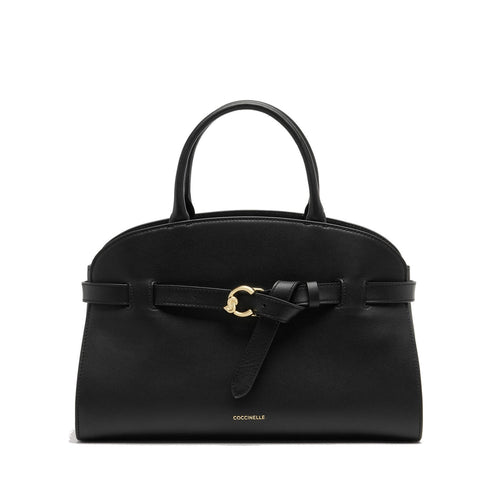 Borsa a mano Coccinelle Sabine Medium in pelle con tracolla  NOIR