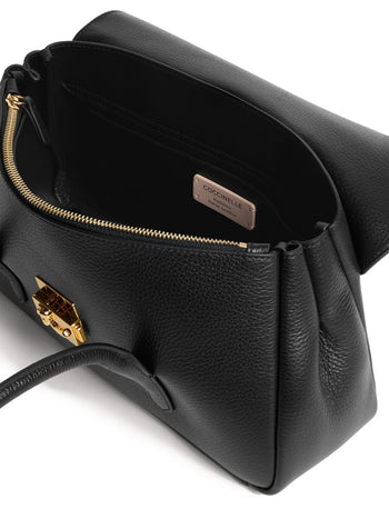 Borsa a spalla Coccinelle C-Me Lock Large in pelle martellata - 3