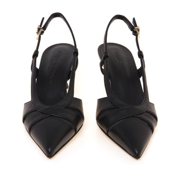 Sling-back Sergio Levantesi in pelle con tacco 50 mm - 5