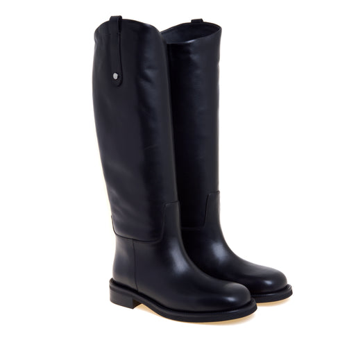 Stivale cavallerizza Poeve in pelle con suola in gomma extra light - 2