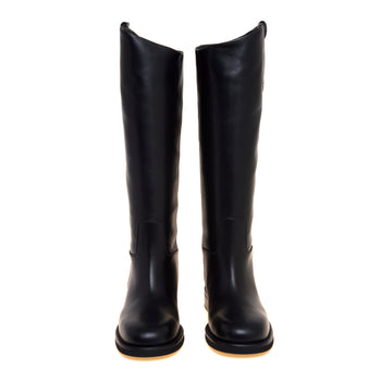 Stivale cavallerizza Poeve in pelle con suola in gomma extra light - 5