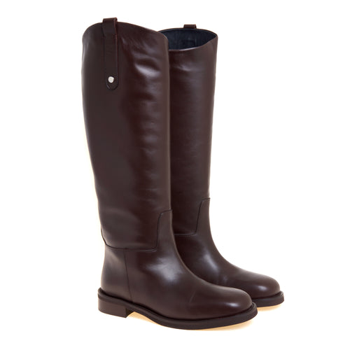 Stivale cavallerizza Poeve in pelle con suola in gomma extra light - 2