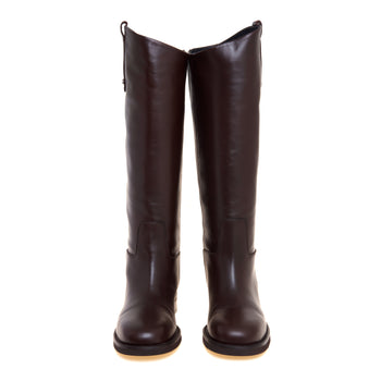 Stivale cavallerizza Poeve in pelle con suola in gomma extra light - 5