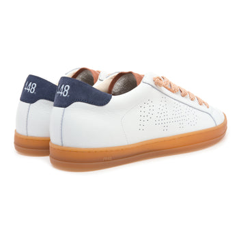 Sneaker P448 John in pelle con dettagli in camoscio - 3