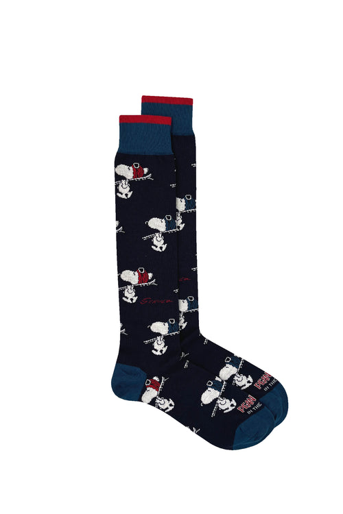 Calze In The Box Snoopy Ski Allover