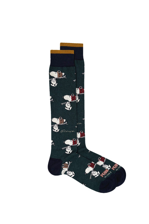 Calze In The Box Snoopy Ski Allover
