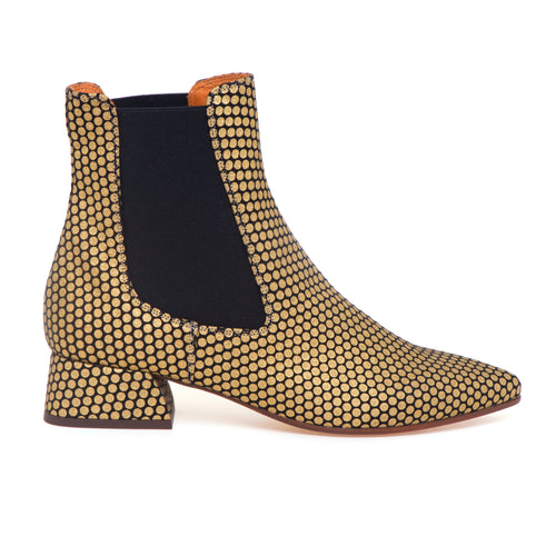 Tronchetto texano con elastici Chie Mihara in lurex