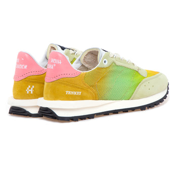 Sneaker Hidnander Tenkei Sport in tessuto sfumato e camoscio - 3