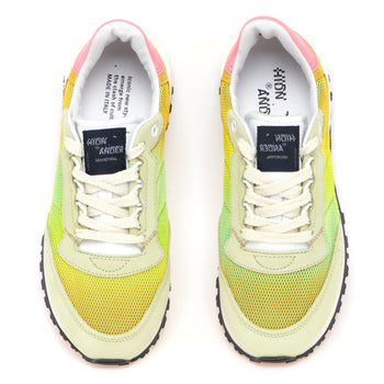 Sneaker Hidnander Tenkei Sport in tessuto sfumato e camoscio - 5