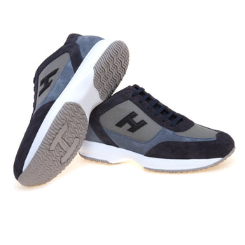 Sneaker Hogan Interactive in camoscio e tessuto - 4