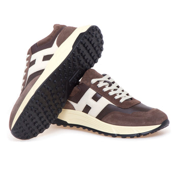 Sneaker Hogan Hyperlight in camoscio e pelle - 4