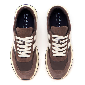 Sneaker Hogan Hyperlight in camoscio e pelle - 5