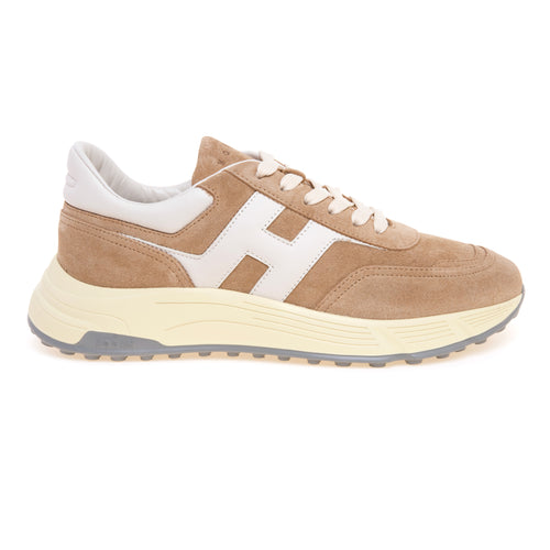 Sneaker Hogan Hyperlight in camoscio e pelle  SABBIA
