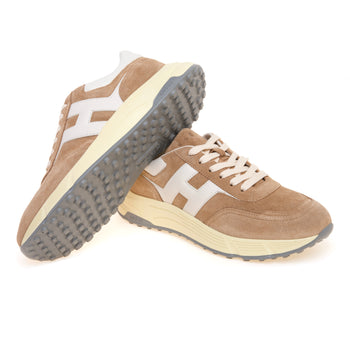 Sneaker Hogan Hyperlight in camoscio e pelle  SABBIA - 4