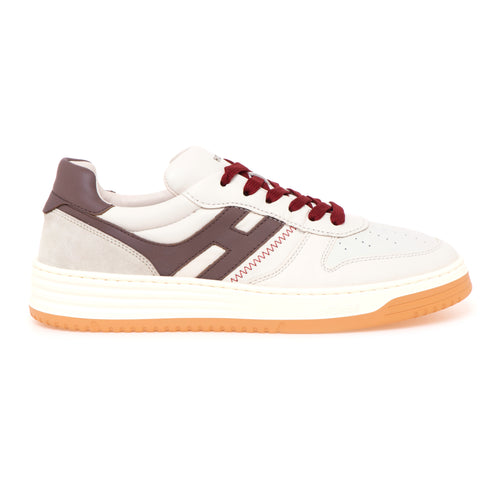 Sneaker Hogan Basket H630 in pelle  BURRO - FANGO