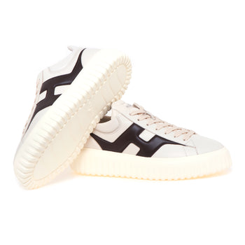 Sneaker Hogan H-stripes in pelle - 4