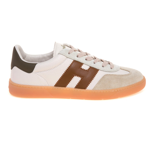 Sneaker Hogan Cool H647 in pelle grain e camoscio