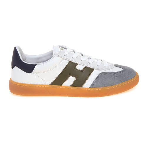 Sneaker Hogan Cool H647 in pelle grain e camoscio