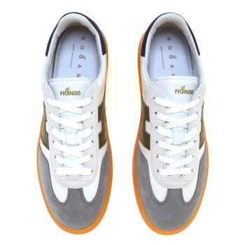 Sneaker Hogan Cool H647 in pelle grain e camoscio - 5