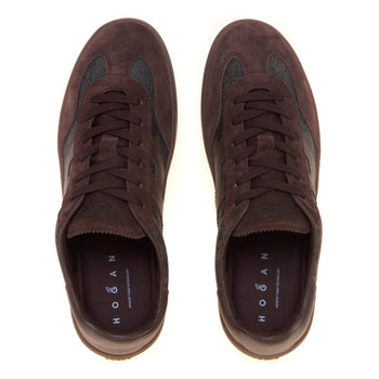 Sneaker Hogan Cool in pelle vintage e camoscio - 5