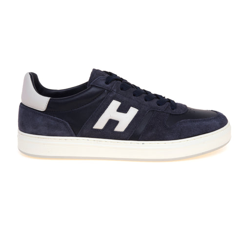 Sneaker Hogan H668 H-TV in pelle e camoscio