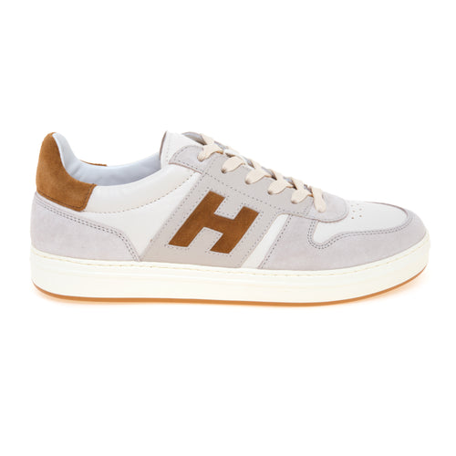 Sneaker Hogan H668 H-TV in pelle e camoscio