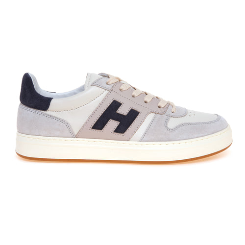 Sneaker Hogan H668 H-TV in pelle e camoscio