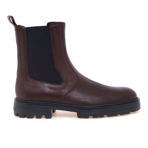 Chelsea-boot Hogan H673 in pelle con suola in gomma