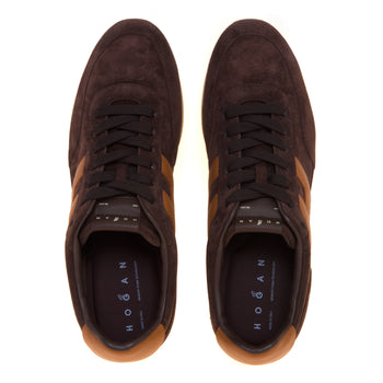 Sneaker Hogan Athletic in camoscio con inserti in pelle - 5