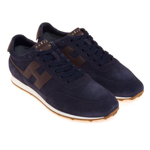 Sneaker Hogan Athletic in camoscio con inserti in pelle - 2
