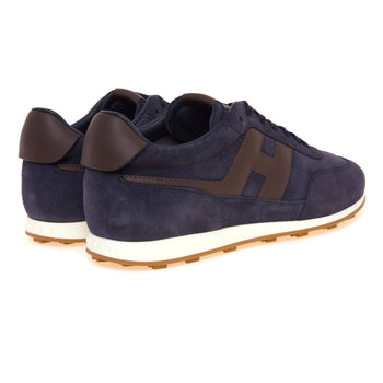 Sneaker Hogan Athletic in camoscio con inserti in pelle - 3