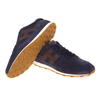 Sneaker Hogan Athletic in camoscio con inserti in pelle - 4