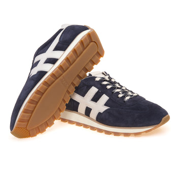 Sneaker Hogan H701 in camoscio e pelle - 4