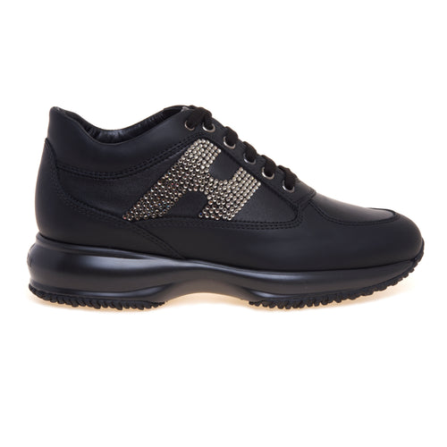 Sneaker Hogan Interactive in pelle con "H" strass - 1