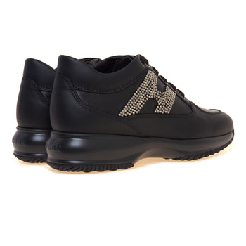 Sneaker Hogan Interactive in pelle con "H" strass - 3