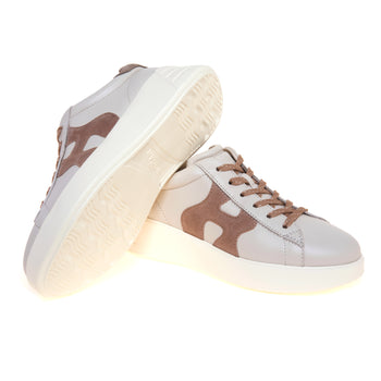 Sneaker Hogan Rebel H562 in pelle con inserti in camoscio - 4