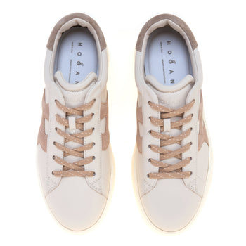 Sneaker Hogan Rebel H562 in pelle con inserti in camoscio - 5