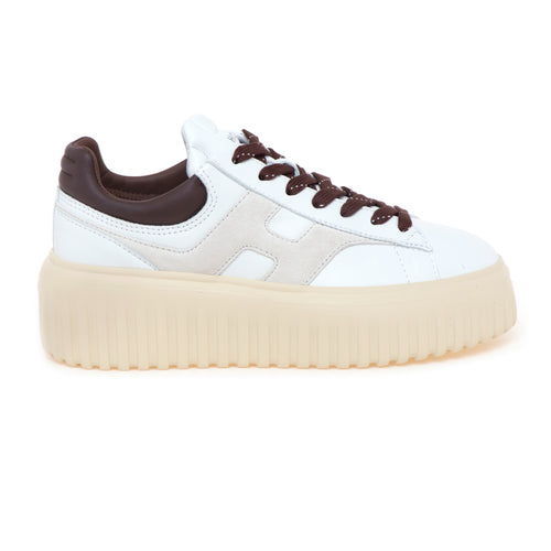Sneaker Hogan H-stripes in pelle e camoscio